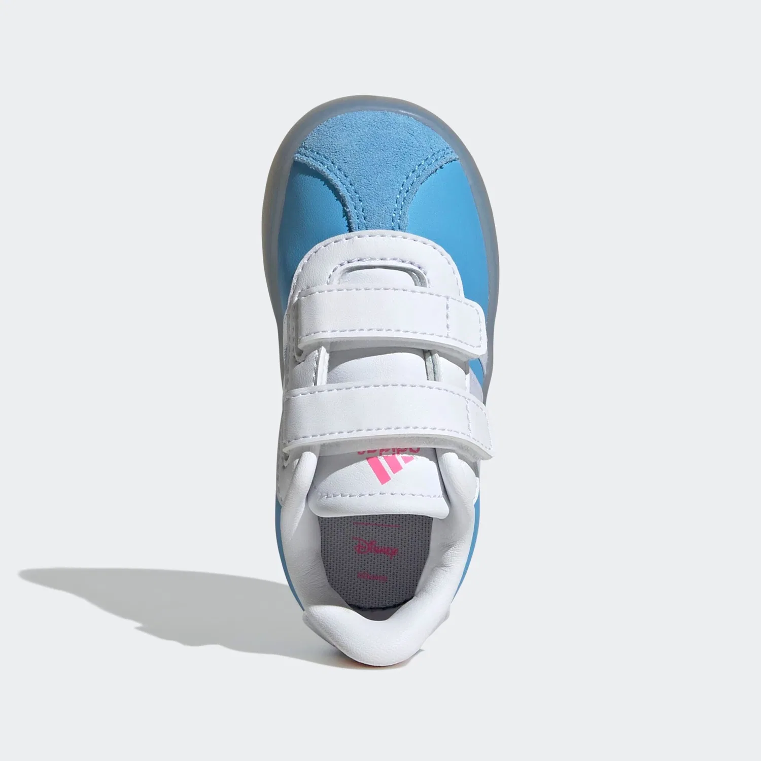 Детские кроссовки с диснеевскими деталями Adidas Sportswear, Semi Blue Burst/Cloud White/Lucid Pink — фото 4