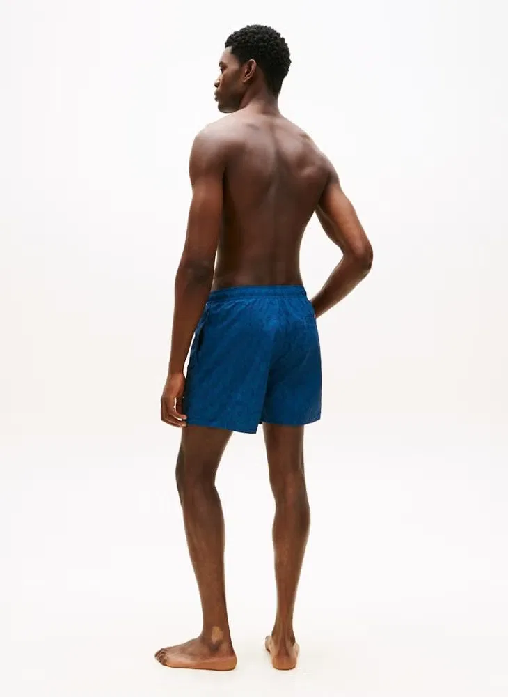 Шорты для плавания с принтом Original print mid length swim shorts Tommy Hilfiger, зеленый — фото 2