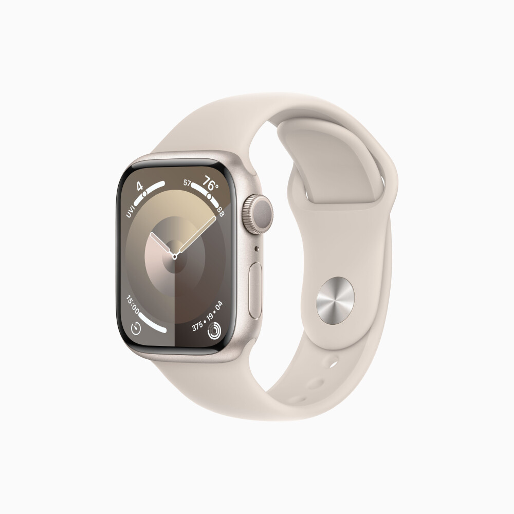 

Умные часы Apple Watch Series 9 (GPS), 41мм, Starlight Aluminum Case/Starlight Sport Band - M/L, Бежевый, Умные часы Apple Watch Series 9 (GPS), 41мм, Starlight Aluminum Case/Starlight Sport Band - M/L