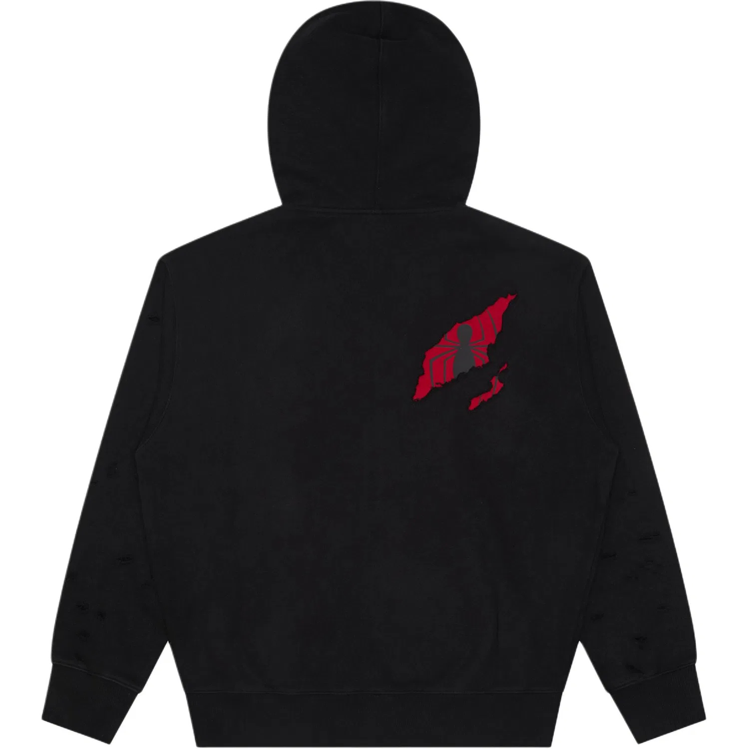 Детский свитшот с капюшоном с принтом Spider Man Collaboration Collection UNDEFEATED, черный — фото 4