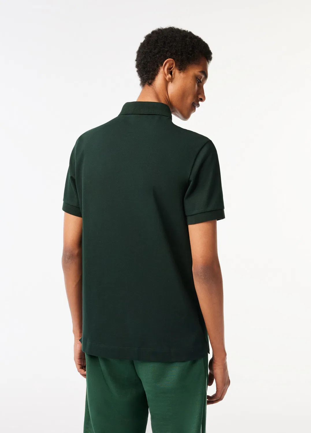 Поло Lacoste Paris Regular Fit, зеленый — фото 3