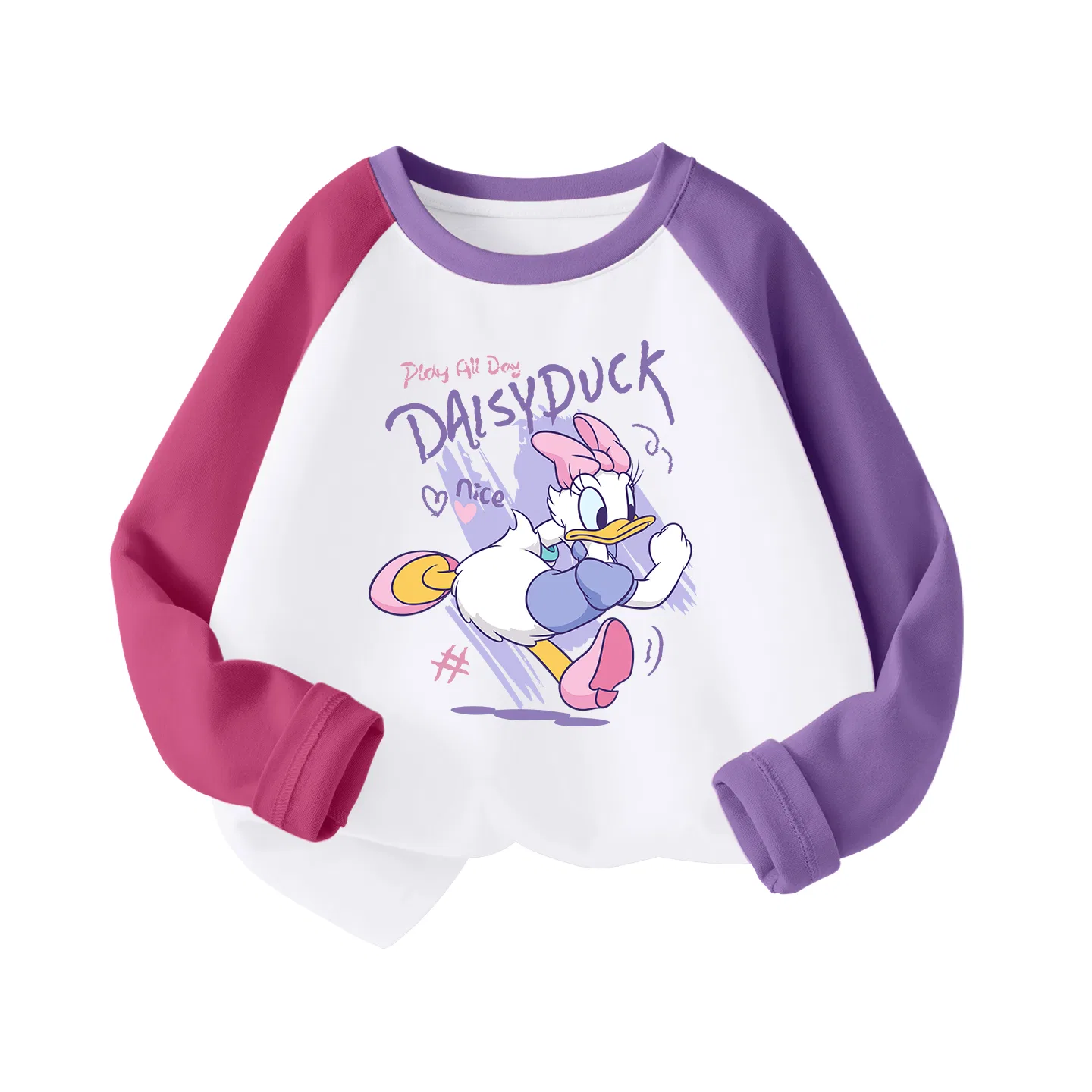 Детская футболка с круглым вырезом Di Cute Duck Rose Purple Disney — фото 3