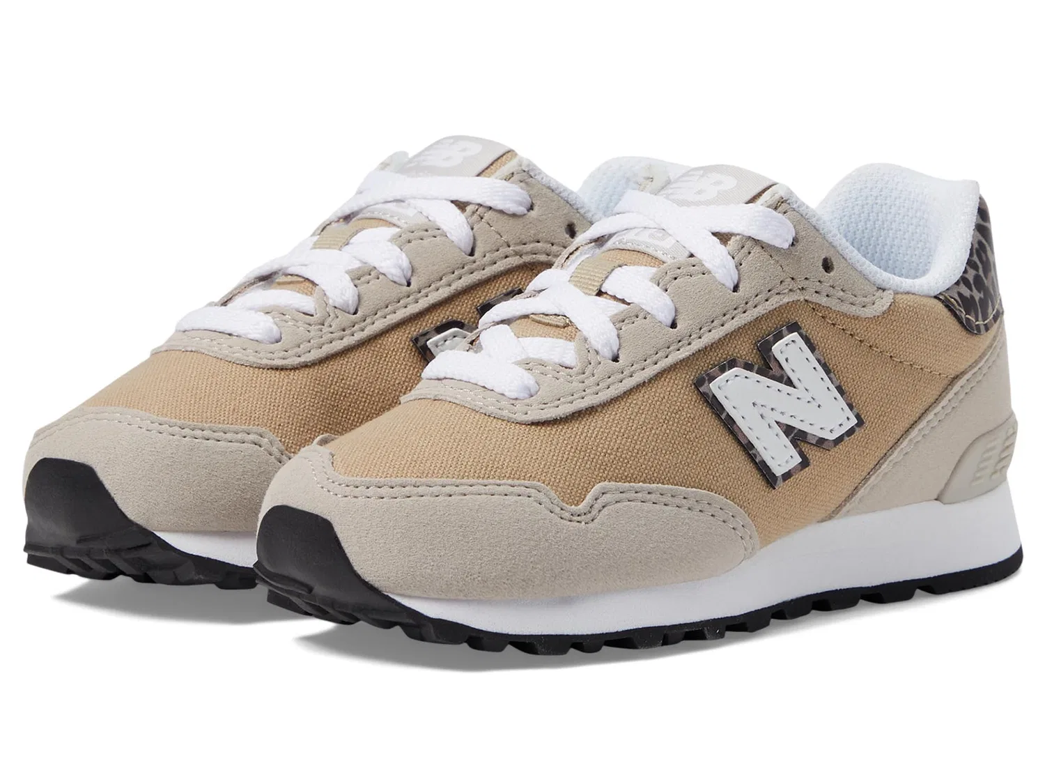 Детские кроссовки для девочек с застежкой-липучкой 515v3 New Balance, Moonrock Porcelain Stoneware