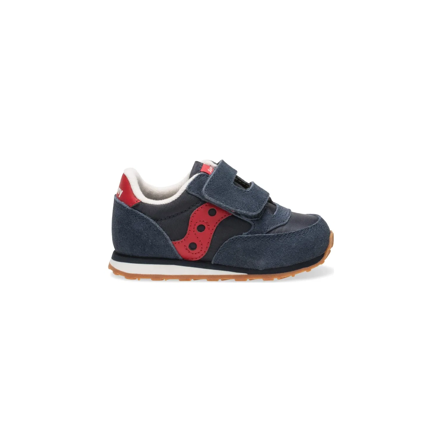 Детские кроссовки на липучке Baby Jazz Hook & Loop Saucony, Navy Blue Red
