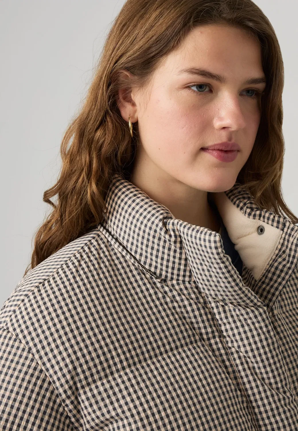 Пузырьки Тейт - зимняя куртка Levi'S, Yoli Gingham/Header Seersucker — фото 4