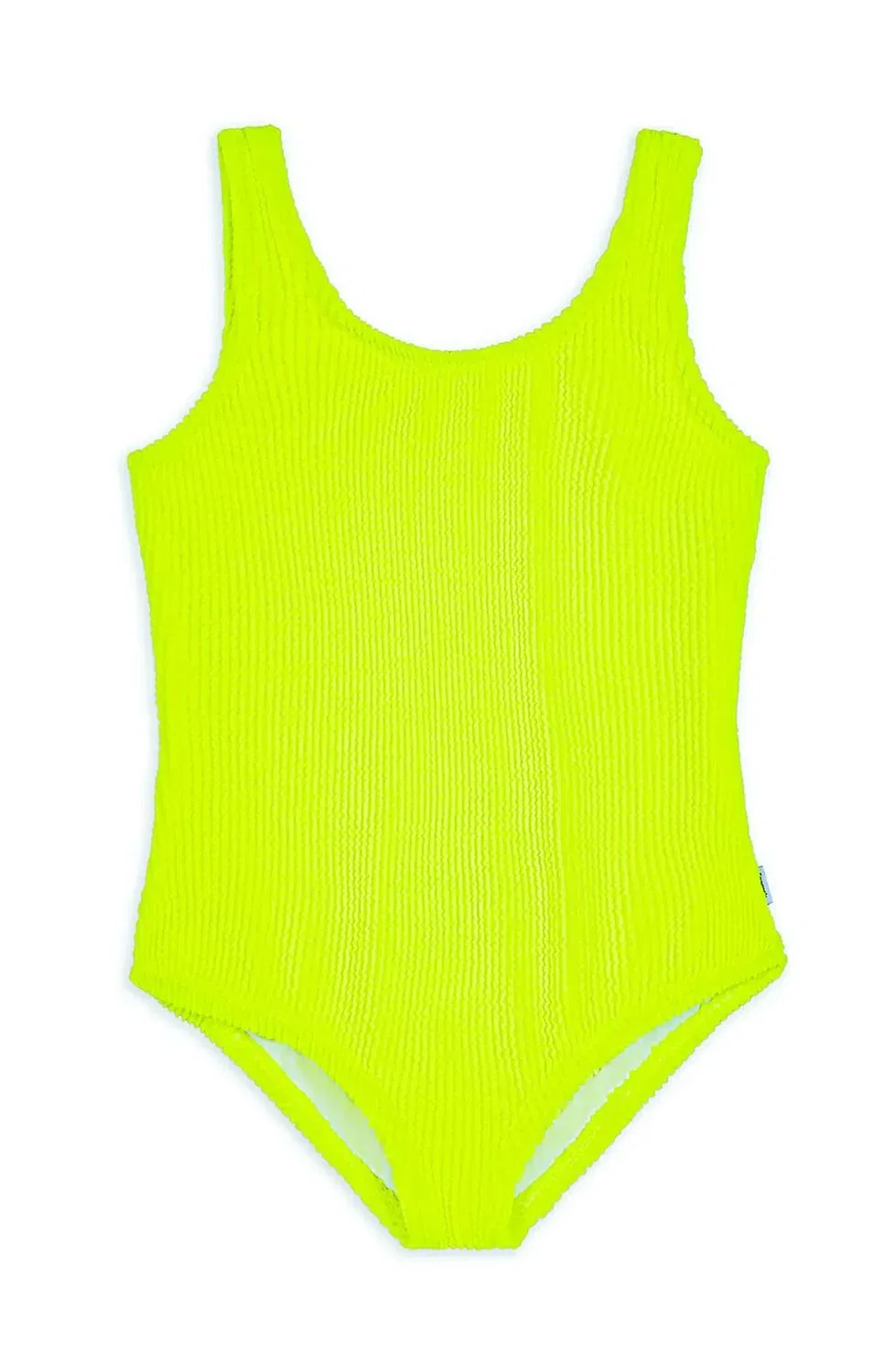 Детский слитный купальник с фактурной тканью Ester Crinkle LIMEAPPLE, Citrus Lime — фото 3