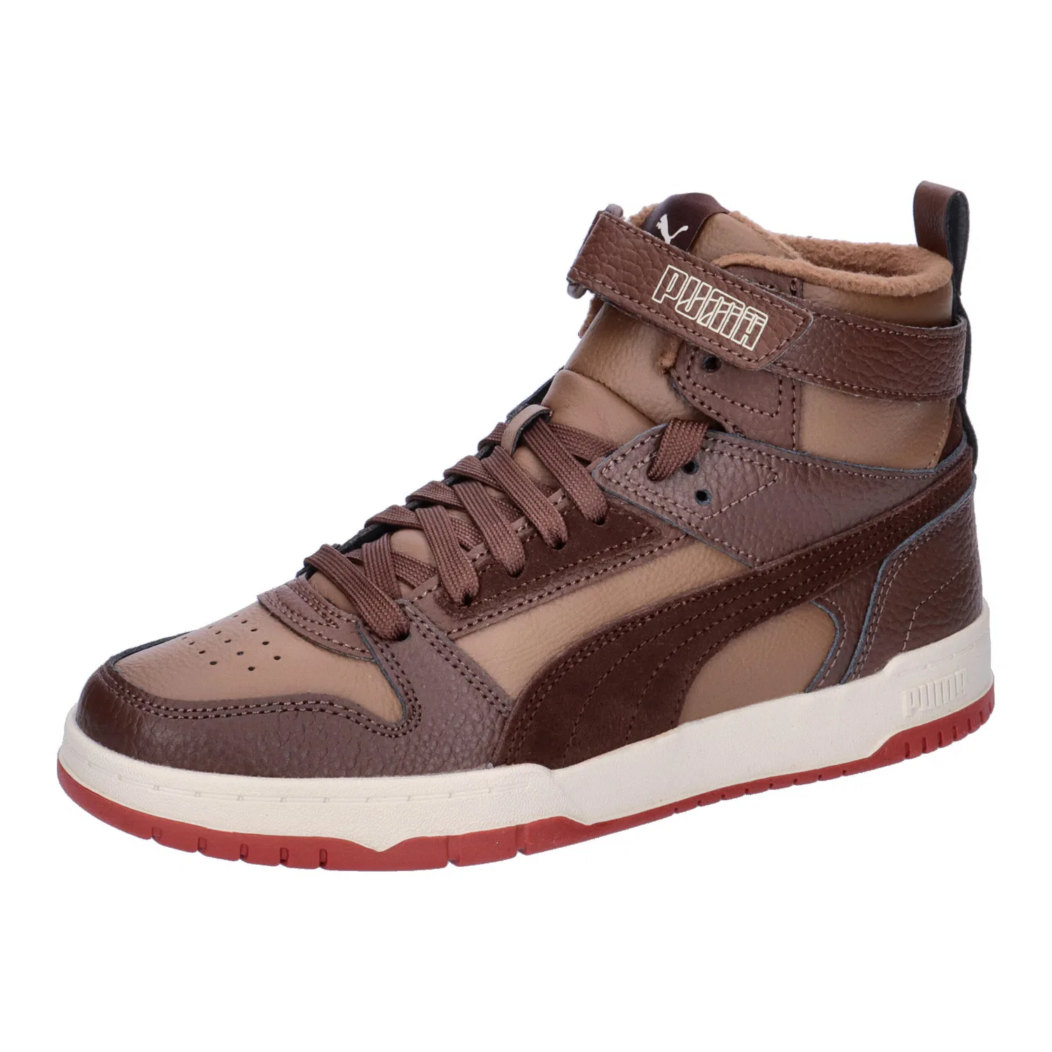 Детские кроссовки с кожаным верхом RBD Game WTR Jr Puma, Braun