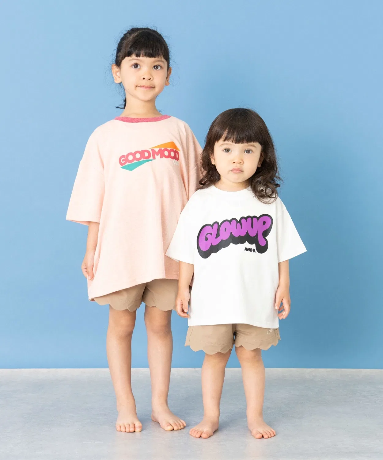 Детская футболка с принтом Биг Силуэт and D. petit main, Light Pink — фото 3