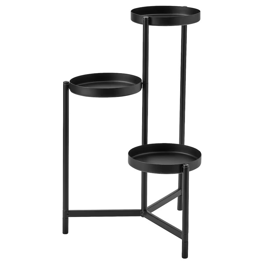 Подставка для растений Ikea Olivblad, 58 см, чёрный