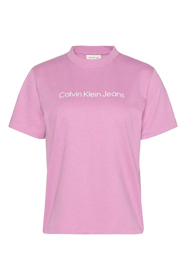 Женская футболка с принтом A-Inst Logo Classic Tee SS Women's Pink Calvin Klein, Pink