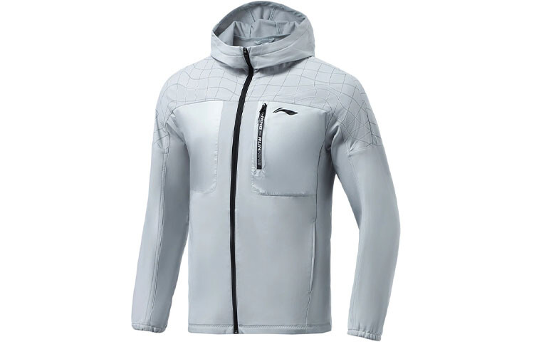 

Куртка для бега, мужская, серый Lining