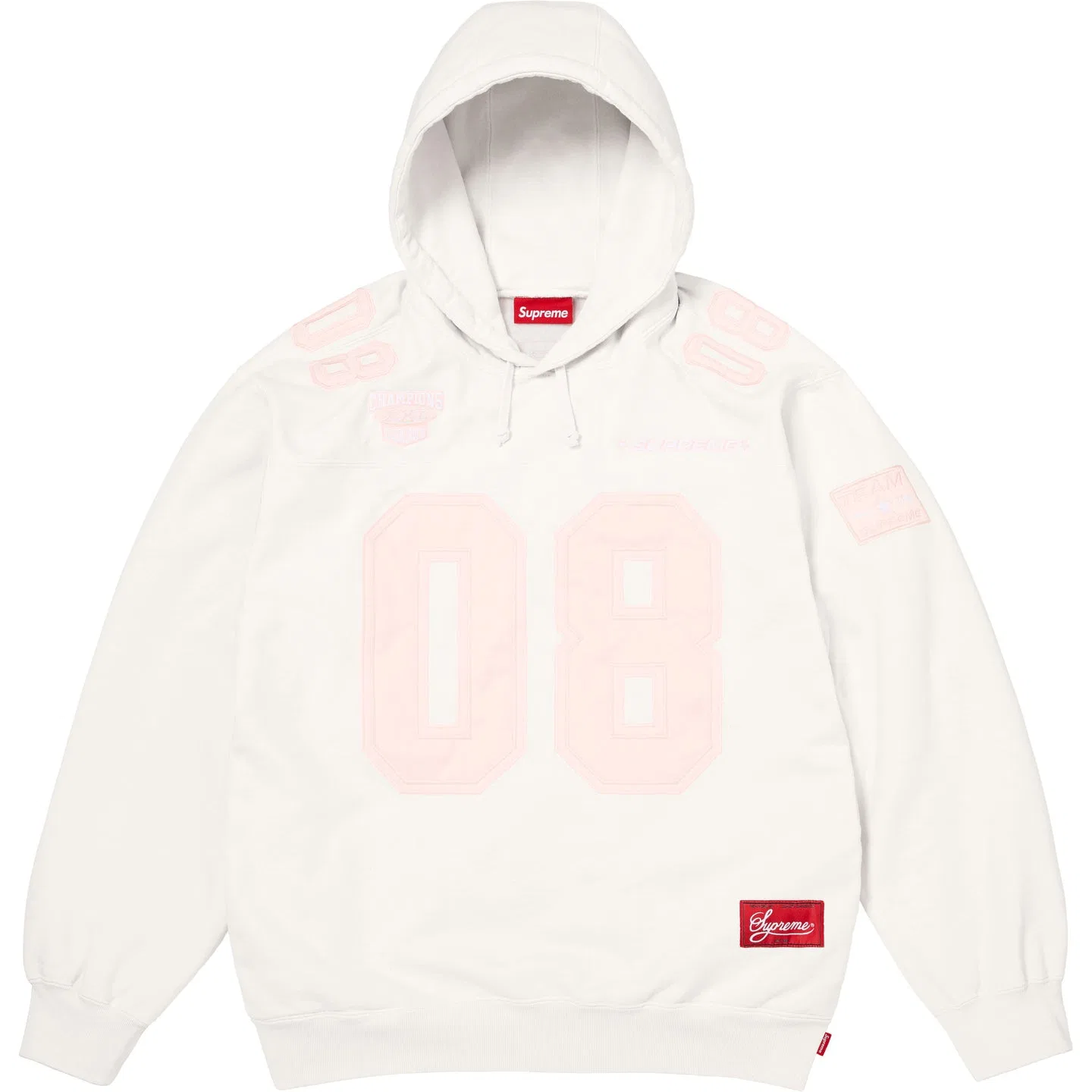 Унисекс худи с капюшоном Supreme SS26, White