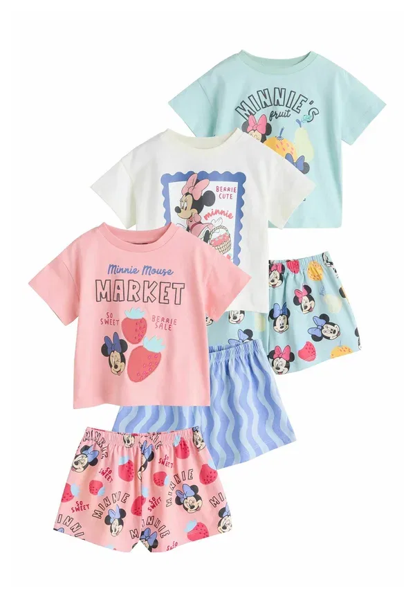 Комплект пижам с принтом Minnie Mouse Regular Fit Next, красный, синий, розовый