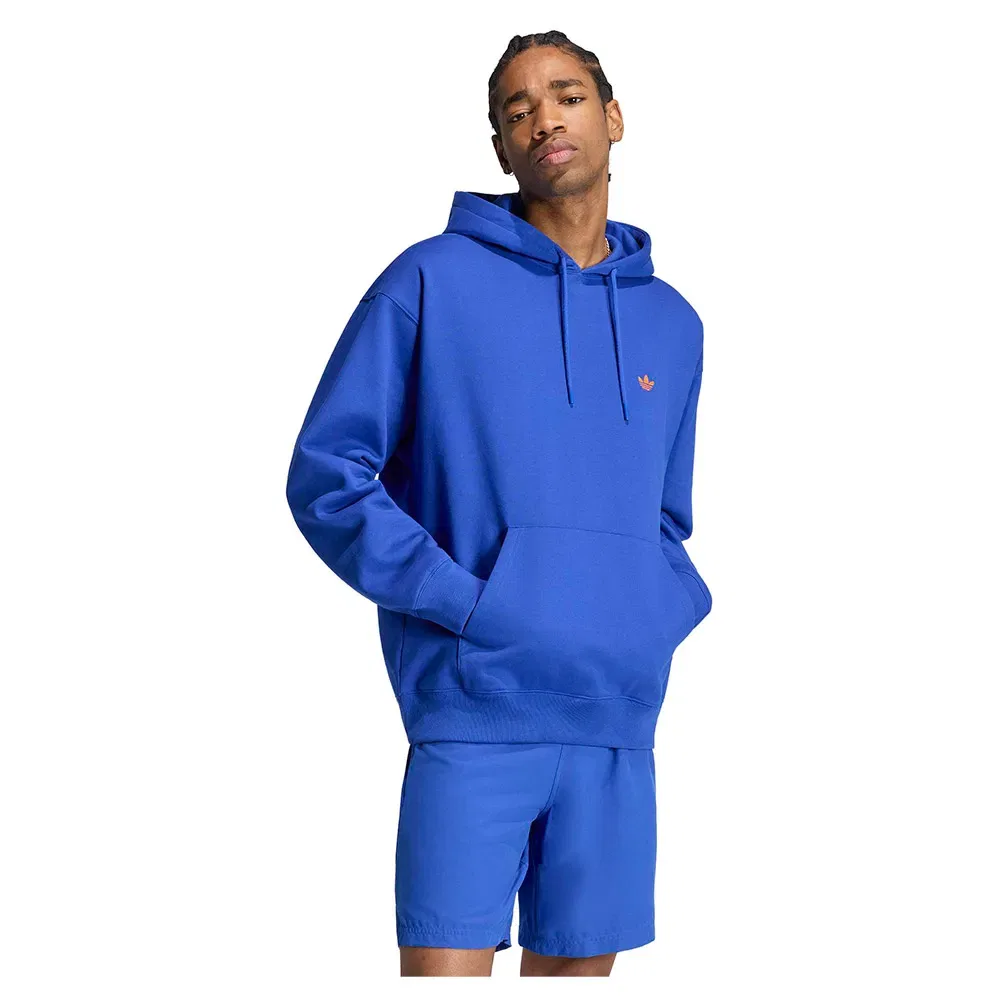Худи свободного кроя Trefoil Essentials Adidas Originals, синий
