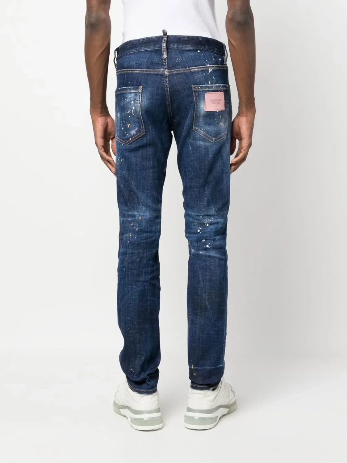 Джинсы Twimphony с эффектом кисточек DSQUARED2, синий — фото 3