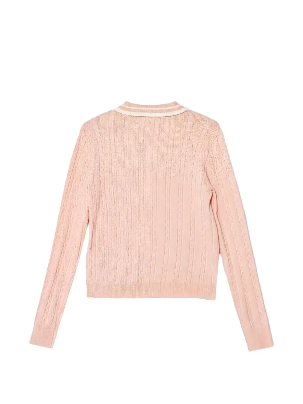Рубашка поло фактурной вязки Guess Kids, розовый — фото 2