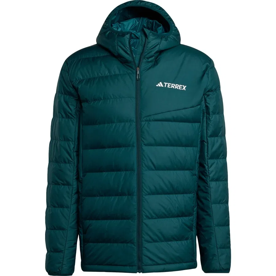 Мужская куртка с капюшоном, с утеплителем, Terrex Multi Light Down CLIMAWARM Hooded Jacket adidas, Синий — фото 3