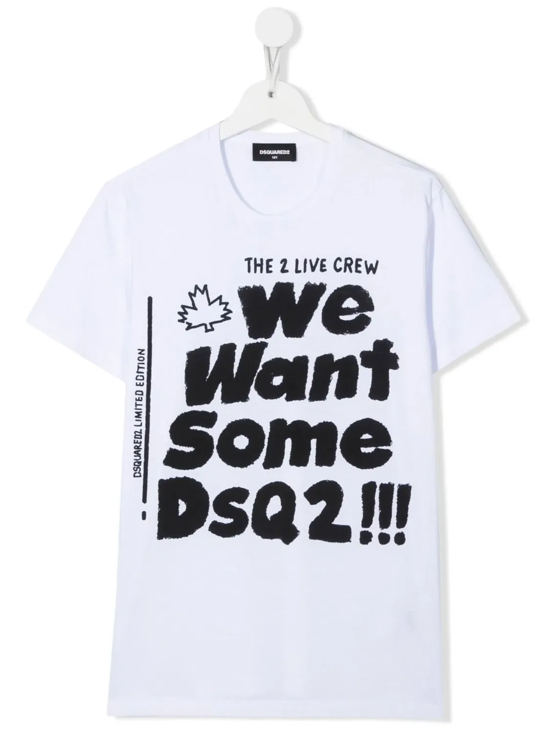 Футболка с логотипом Live Crew DSQUARED2, белый