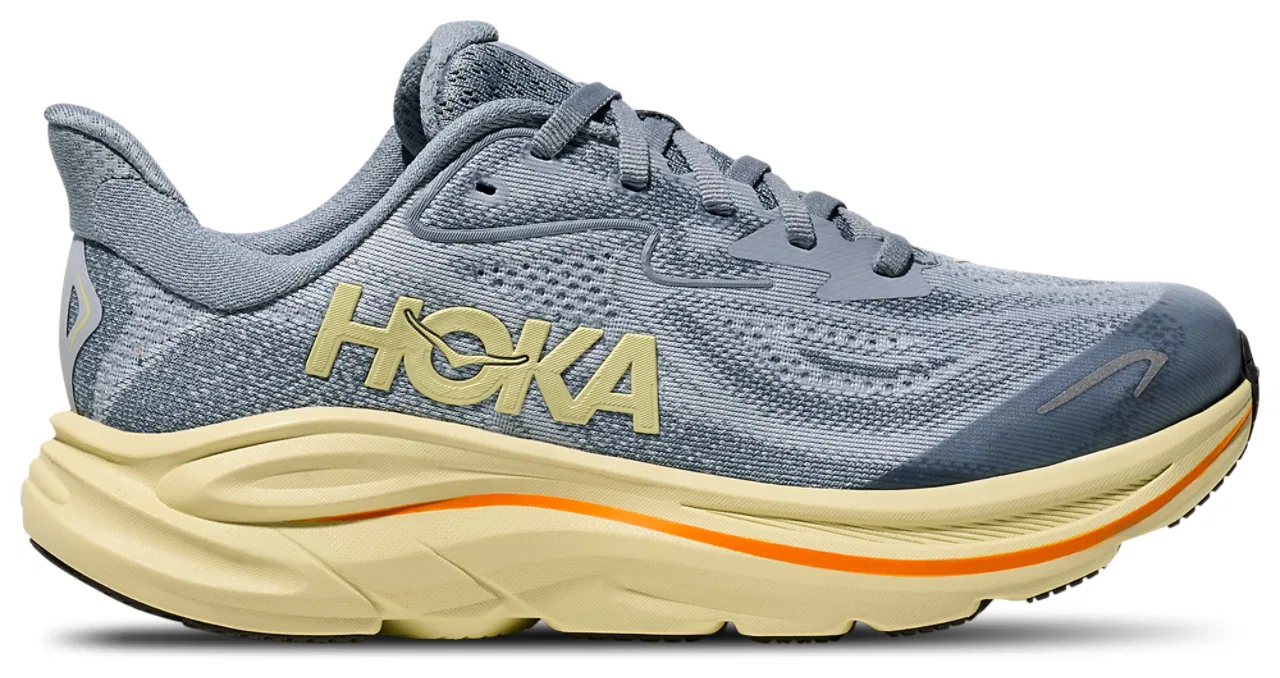 Кроссовки для мальчиков Clifton 10 HOKA, синий/желтый
