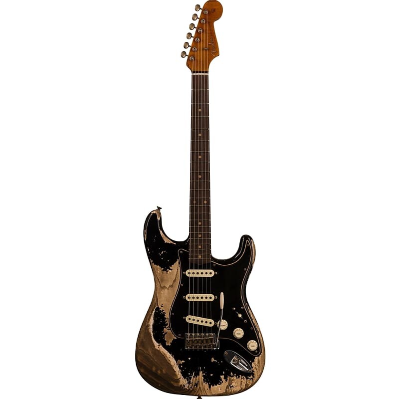 

Fender Limited Edition Poblano Stratacaster Super Heavy Relic, состаренный черный 9235001456