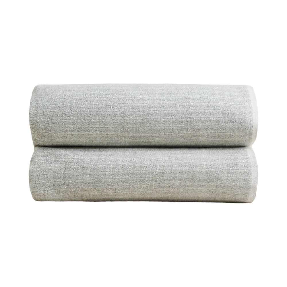 

Плед Zara Home Fringed Soft-touch, серовато-зеленый