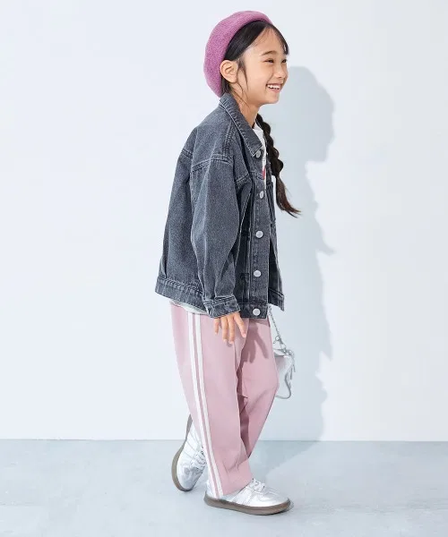 Детские спортивные штаны свободного кроя с лампасами Wide Track Pants devirock, Blue — фото 4