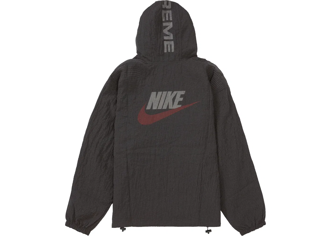 Мужская куртка с принтом Supreme Nike Jewel Reversible Ripstop Anorak, Black — фото 3