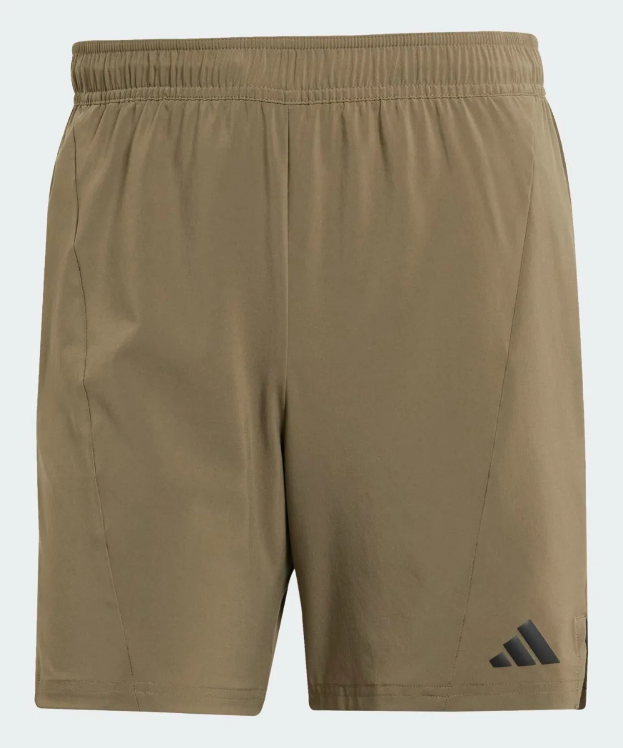 Мужские шорты для тренировок с боковыми разрезами Adidas, Khaki — фото 2
