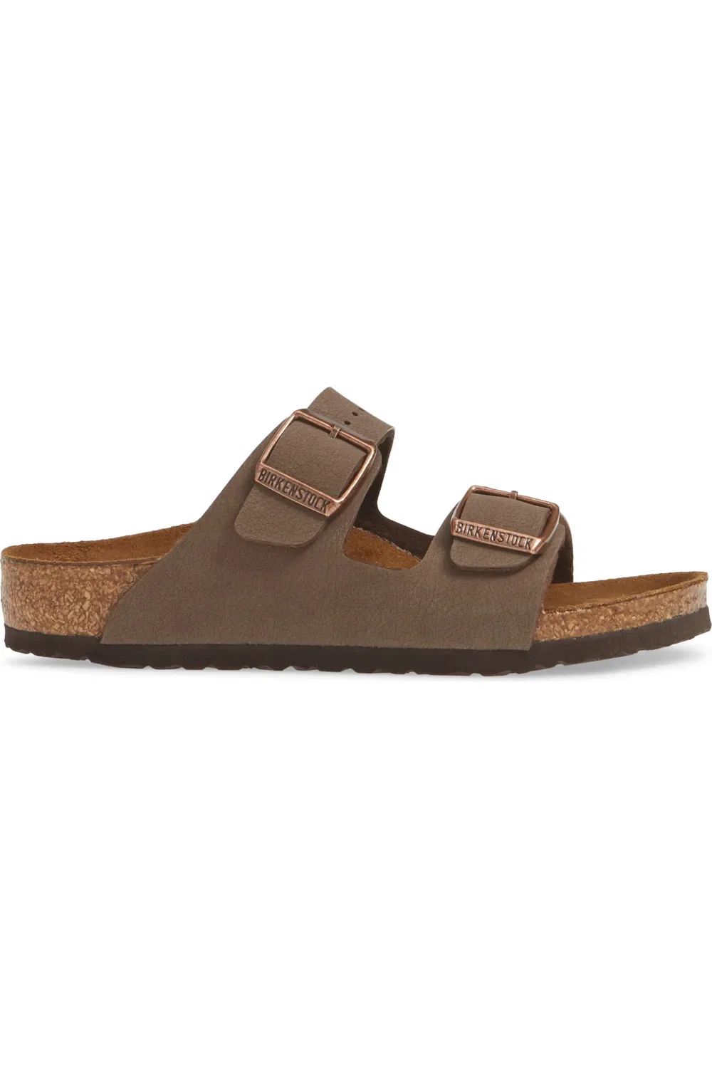 Детские сандалии с двумя ремнями Arizona Birkenstock, коричневый — фото 4