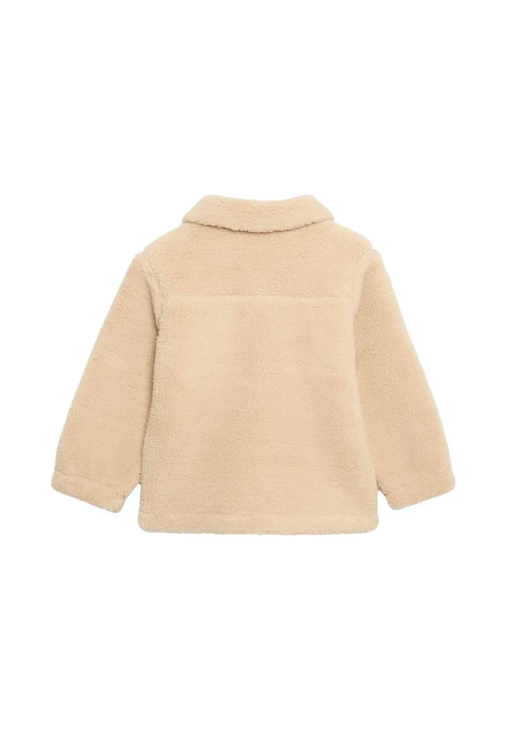 Куртка Borg (2-8 лет). - флисовая куртка Marks & Spencer, Brown — фото 2