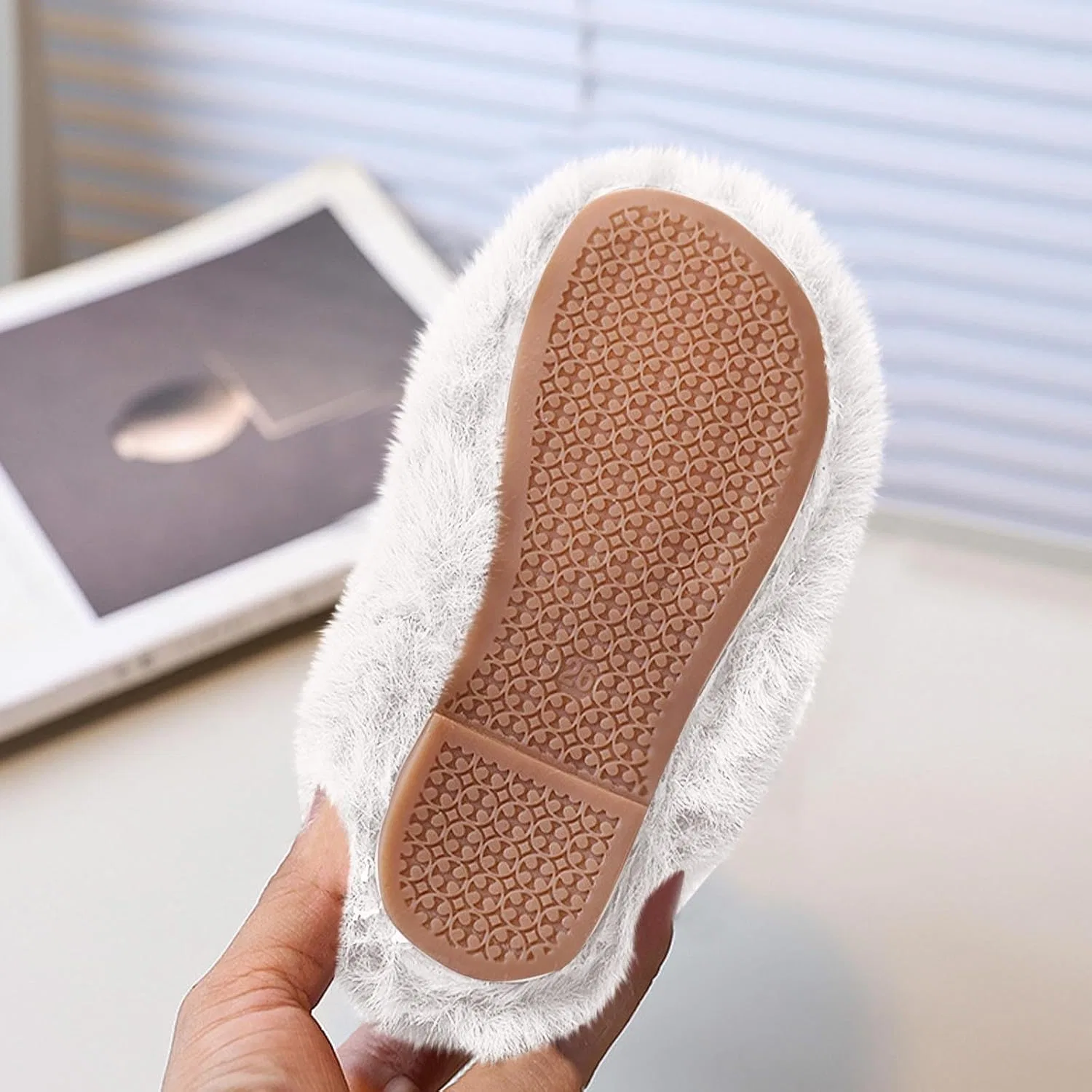 Детские сапоги для девочек из искусственного меха Zzalalana, Beige — фото 3