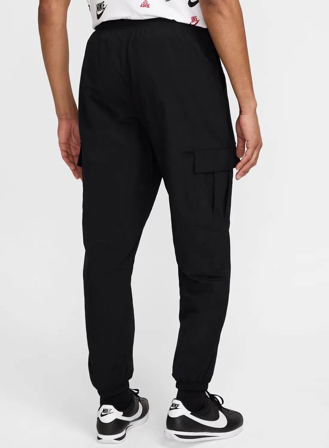 Брюки карго свободные Nike M nk club wvn cargo pant, черный — фото 2