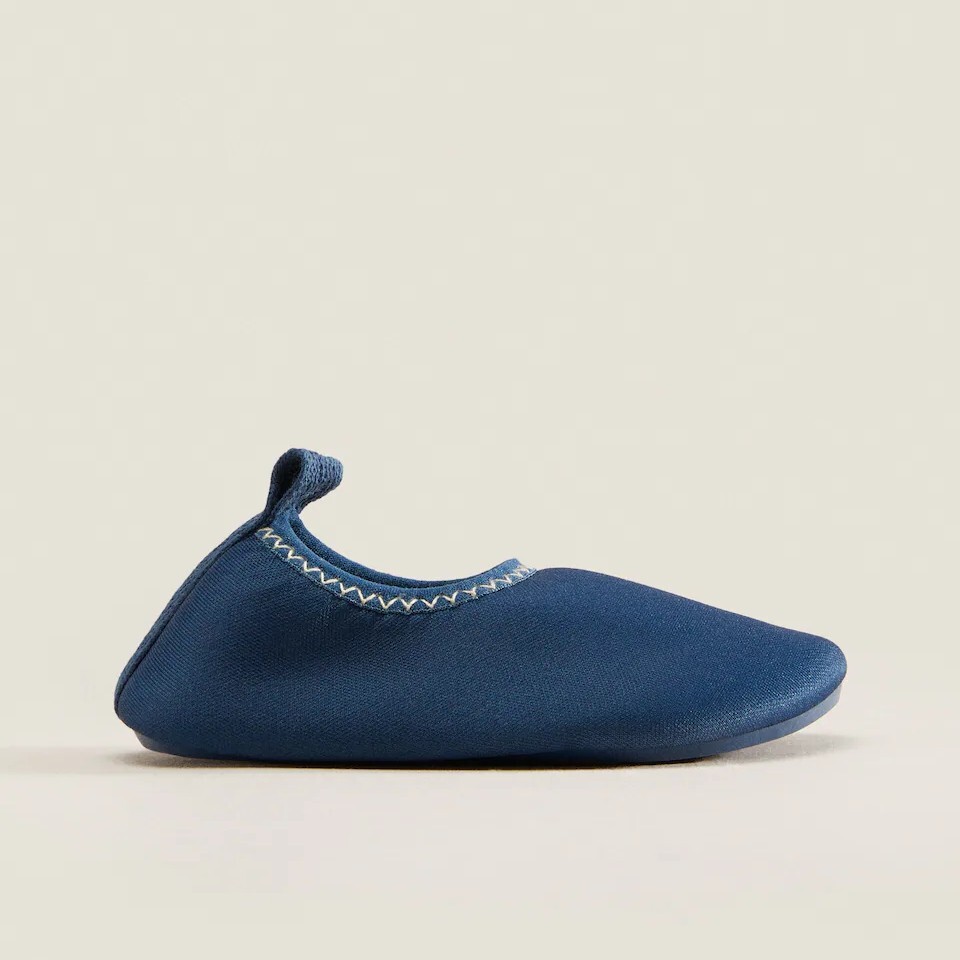 

Тапочки Zara Home Printed Pool, темно-синий