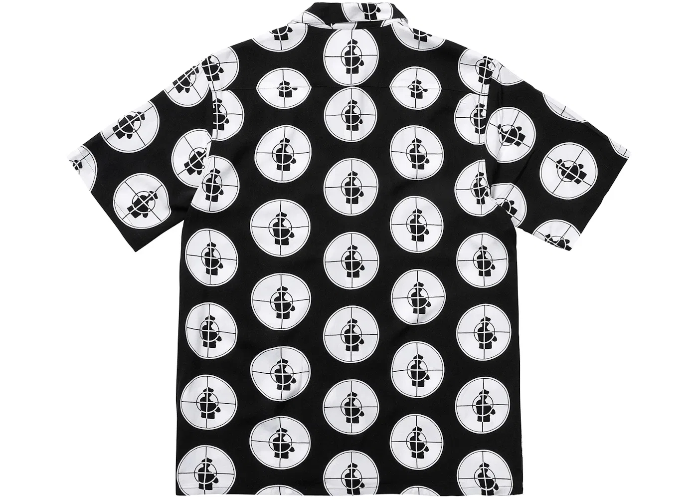 Мужская рубашка с принтом Supreme UNDERCOVER/Public Enemy Rayon Shirt, Black — фото 2