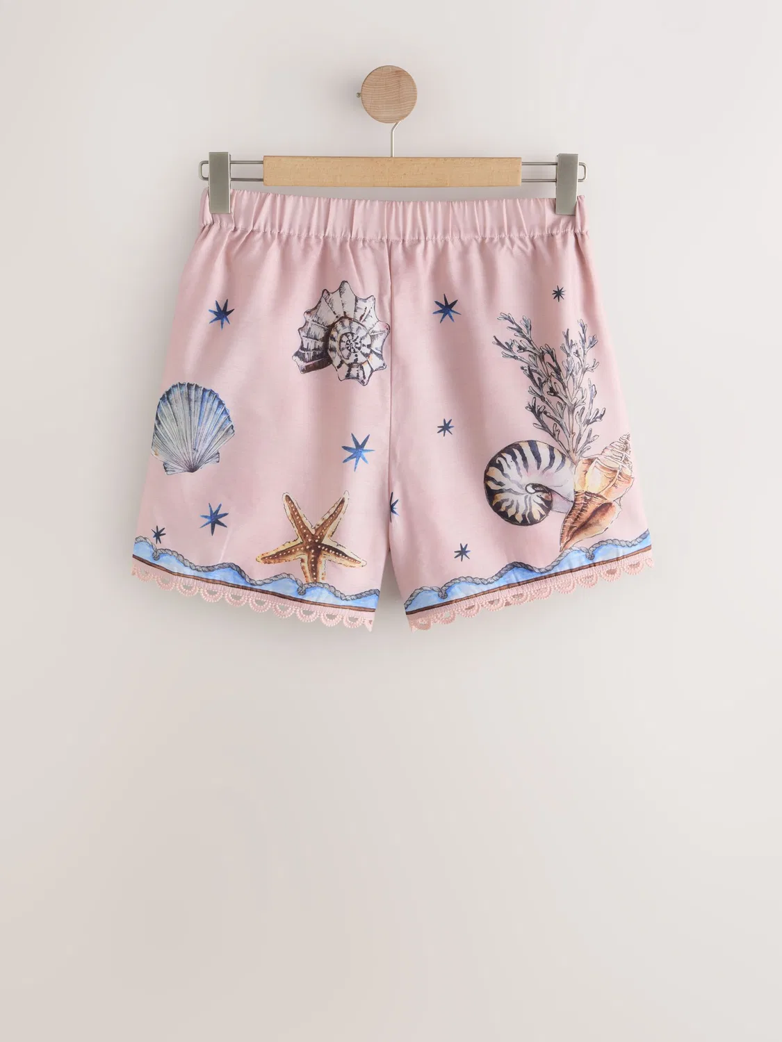 Шорты с принтом ракушек, Pink Shell Print Next, розовый — фото 4