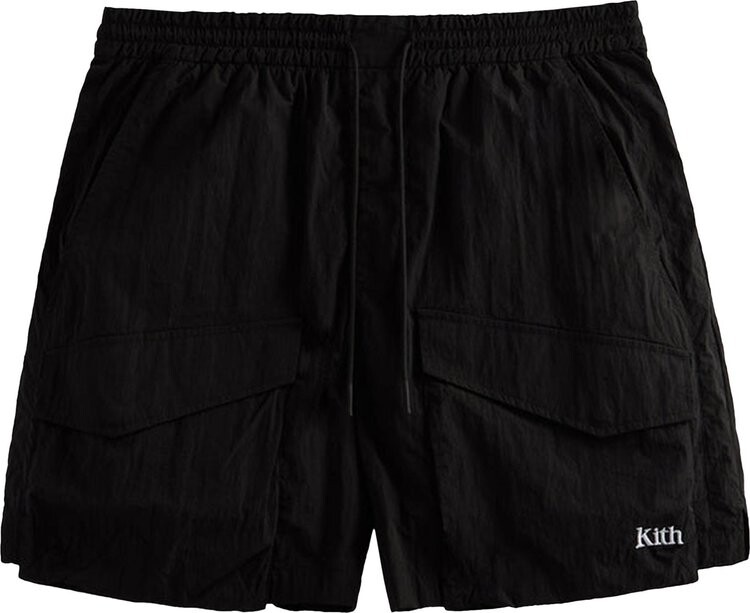 

Шорты Kith Wrinkle Nylon Boreum Cargo Short 'Black', черный
