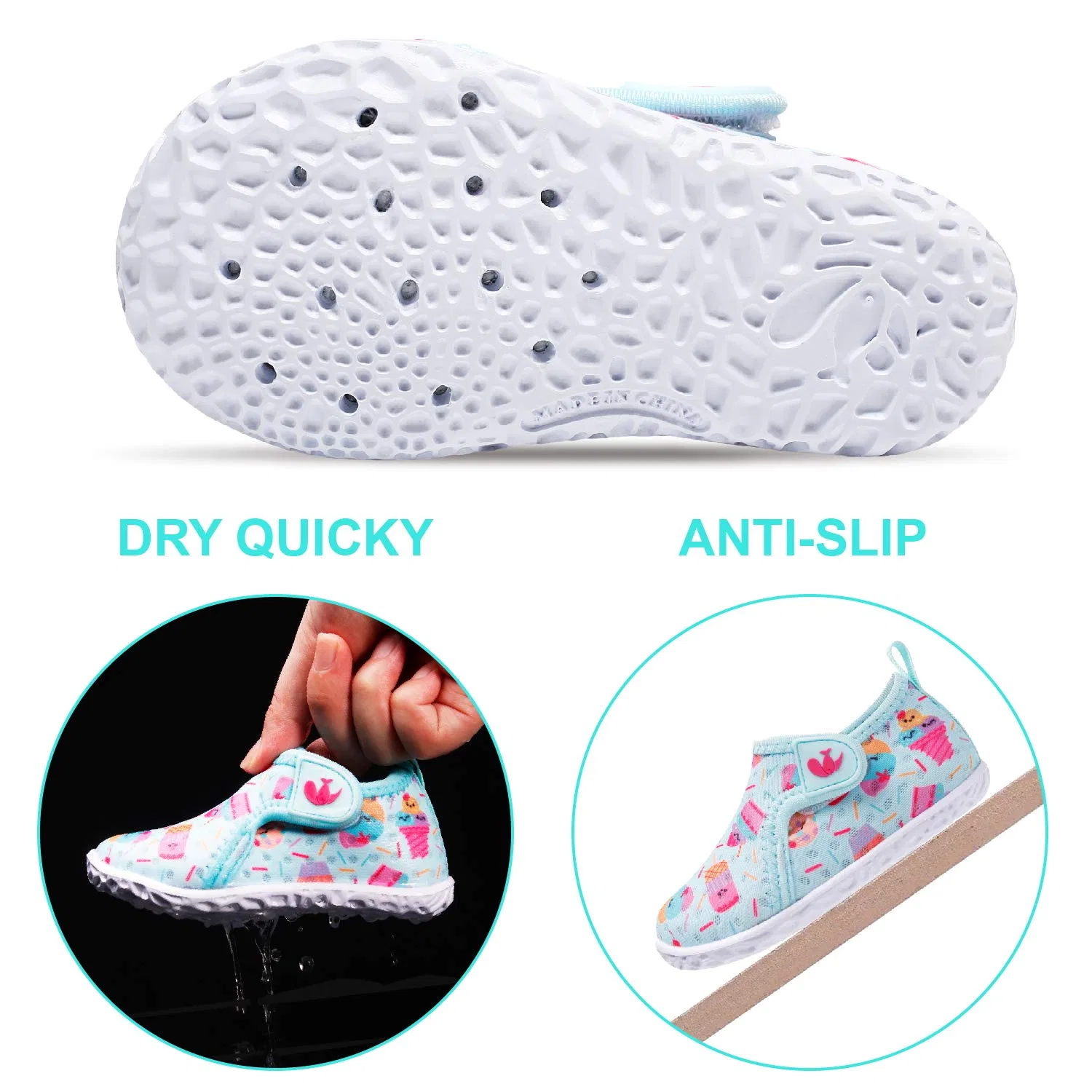 Детские водные туфли с принтом Bbx02-ice Cream Hl-125 FEETCITY, B Ice Cream — фото 4
