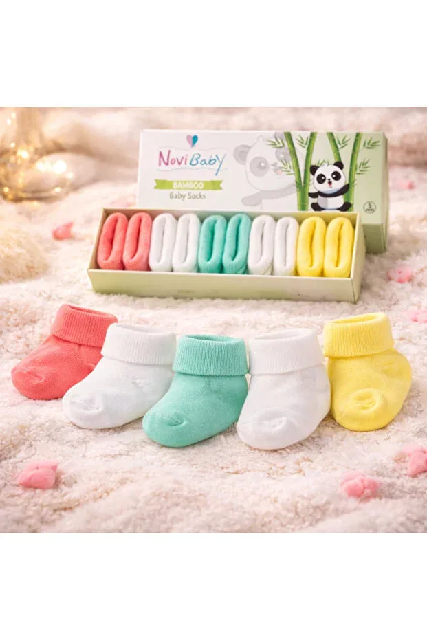 Детские носки для новорожденных хлопковые 5 пар Star Novibaby, Star