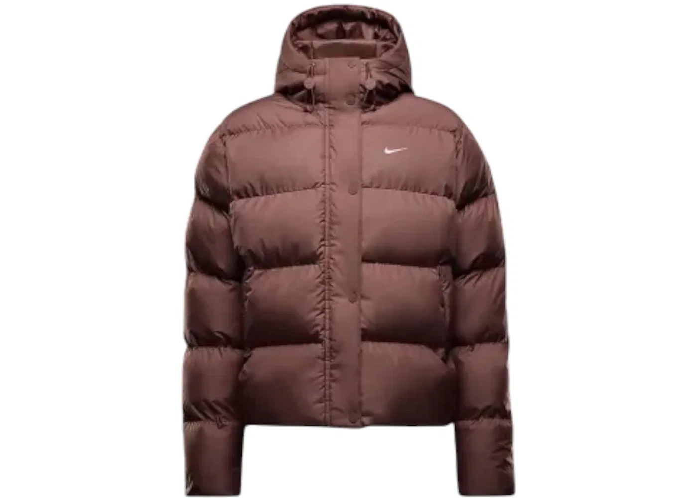 Женская куртка-пуховик свободного кроя с капюшоном Nike Sportswear Metro Puffer Therma-FIT Loose Hooded Jacket, Red Sepia