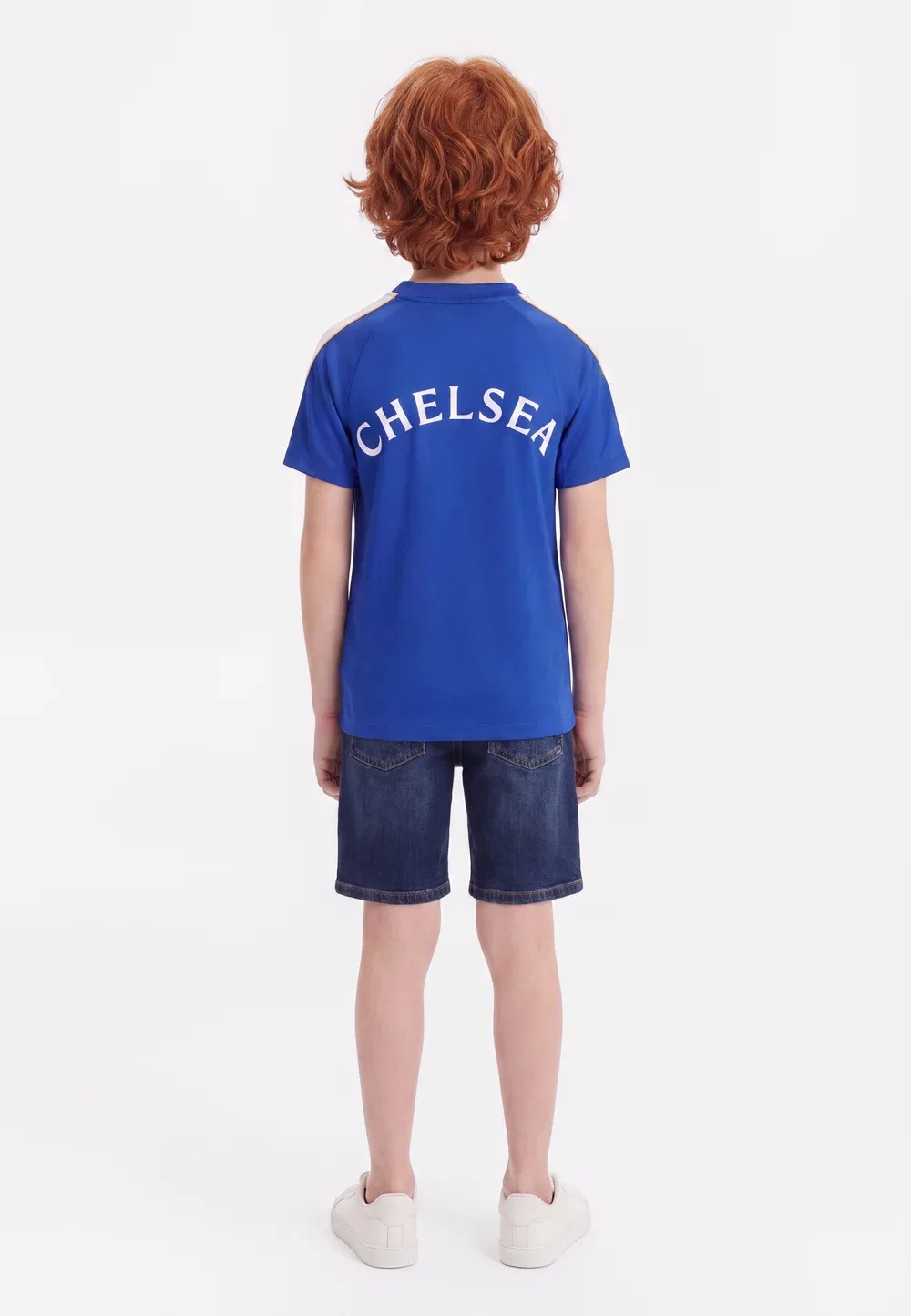 Футболка унисекс Chelsea London CFC Nike Performance, Bright Blue/Midwest Gold- Coloured/White — фото 2