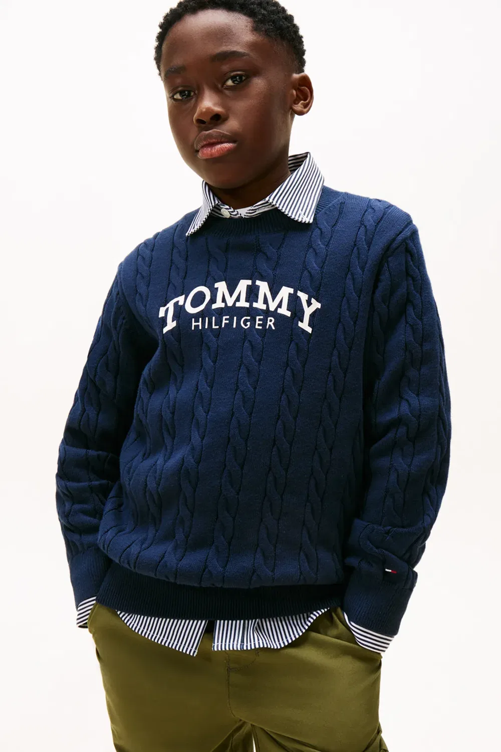 Свитер с графическим принтом Tommy Hilfiger, Navy