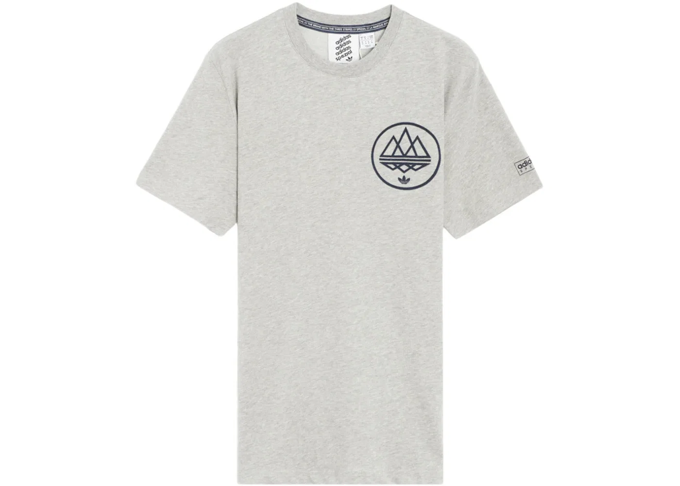 Мужская футболка с коротким рукавом Adidas Originals Spezial Mod Trefoil Tee, Grey Heather