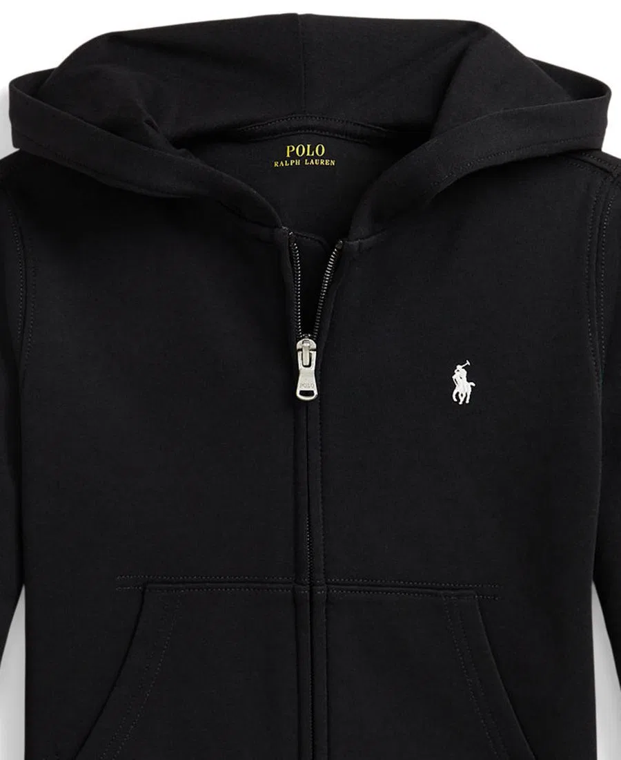 Худи на молнии с капюшоном, с длинным рукавом Polo Ralph Lauren, Polo Black — фото 3