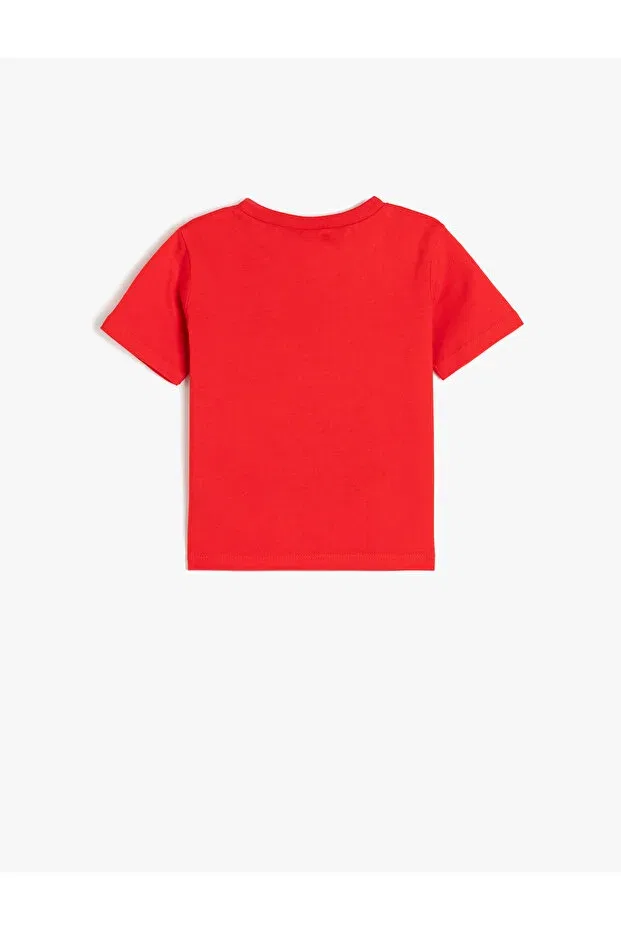 Детская футболка с принтом Tiger Printed Koton, Red — фото 2