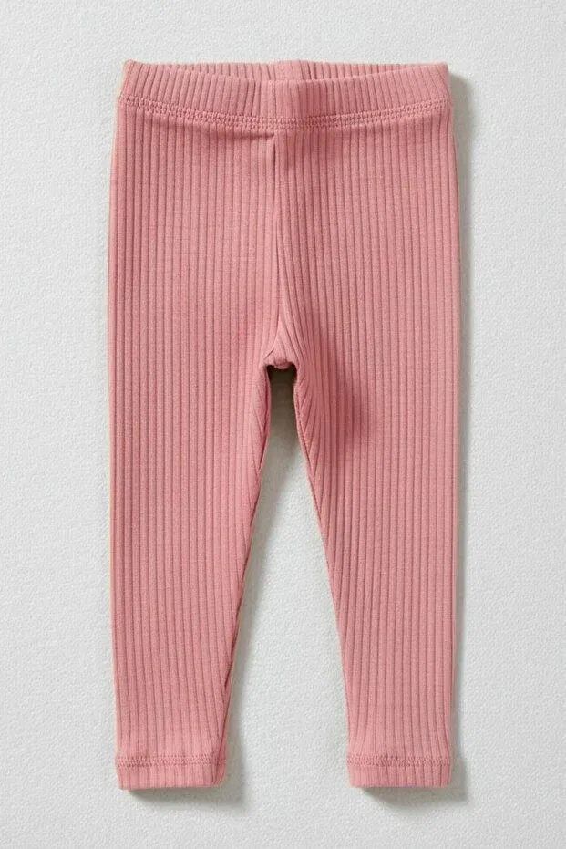 Детские леггинсы для девочек хлопковые Basics Perendi, Salmon