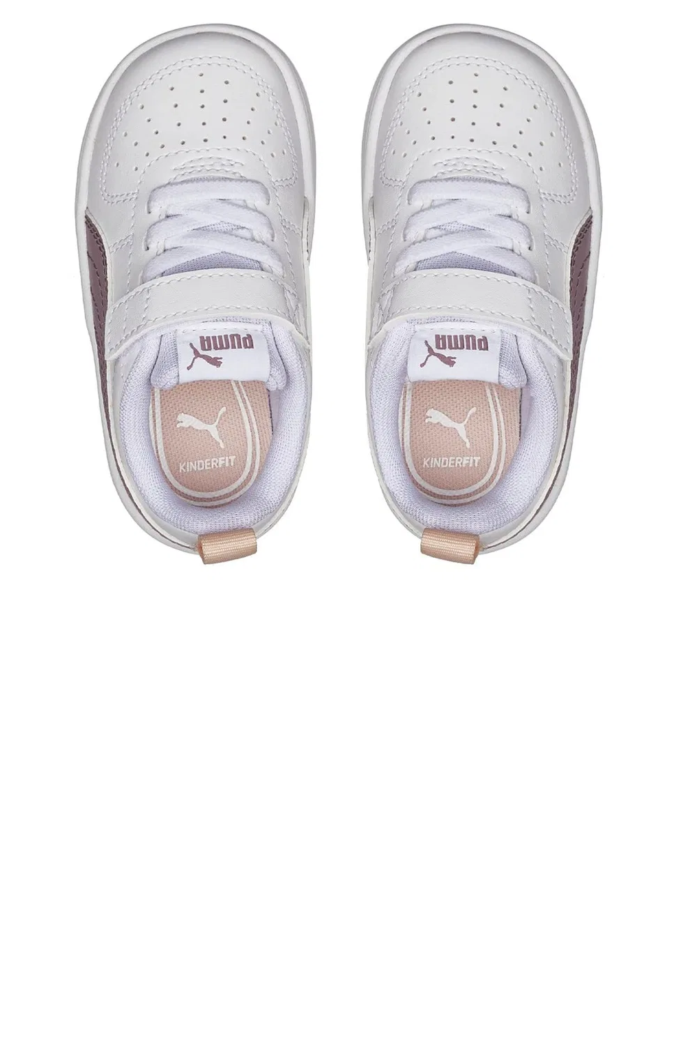 Детские кроссовки с эластичной шнуровкой PUMA Rickie AC PS Unisex PUMA PUMA White Elderberry — фото 4