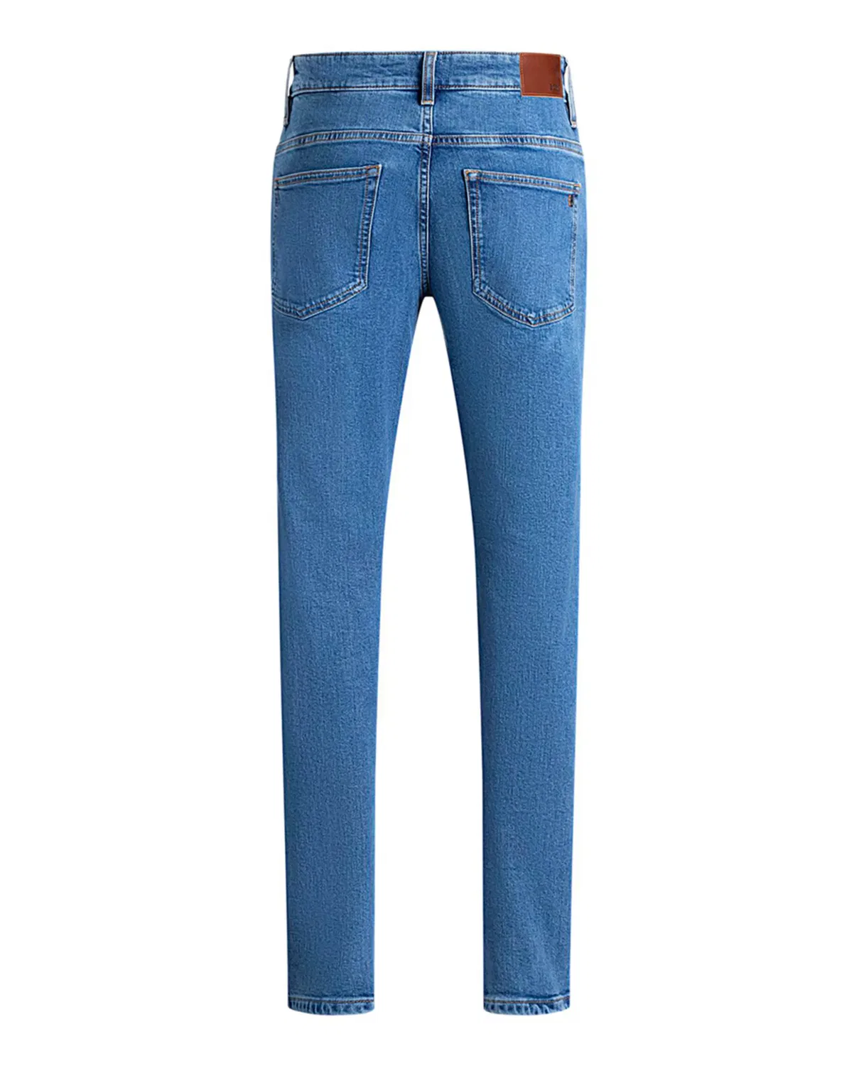 Мужские джинсы slim из хлопка Boss, Azul — фото 2