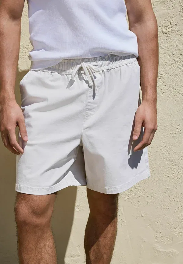 Шорты из хлопка с эластаном Relaxed fit Next White, белый