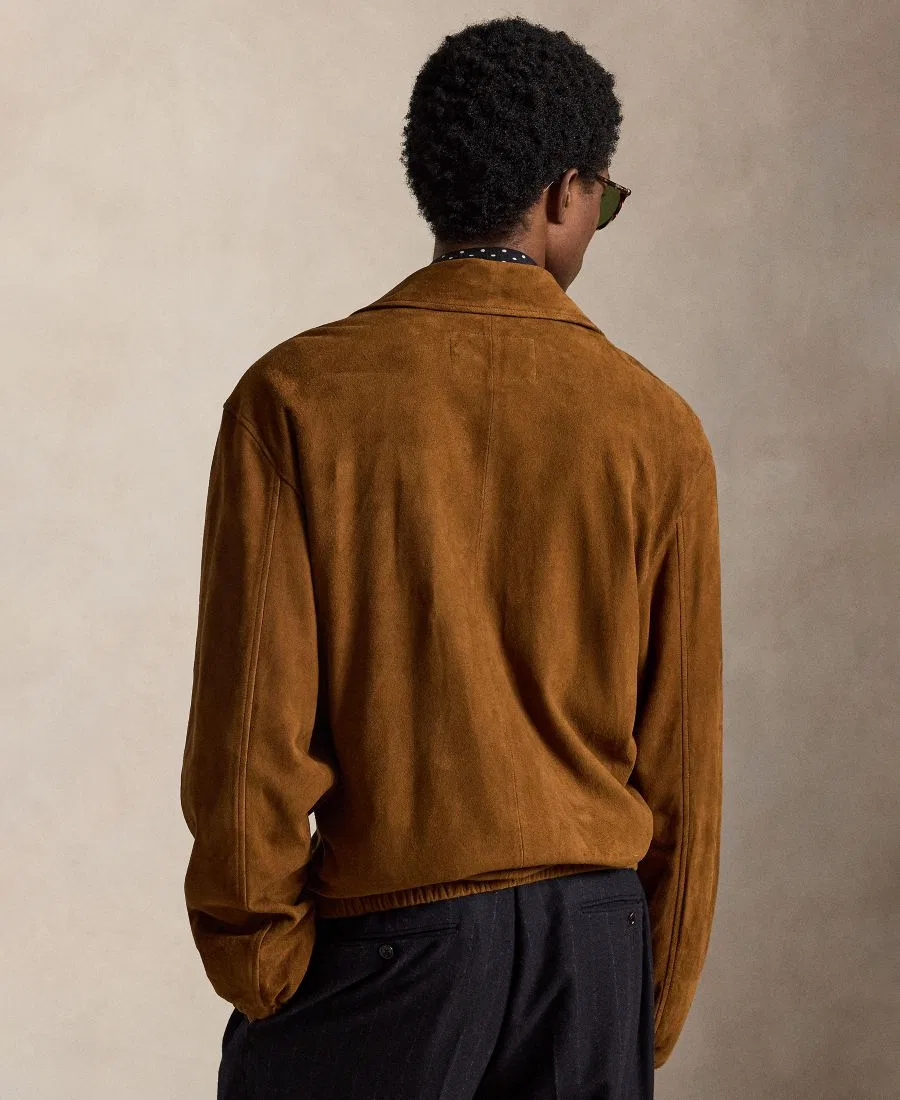 Мужская куртка из замши Bayport Polo Ralph Lauren, Cinnamon — фото 4