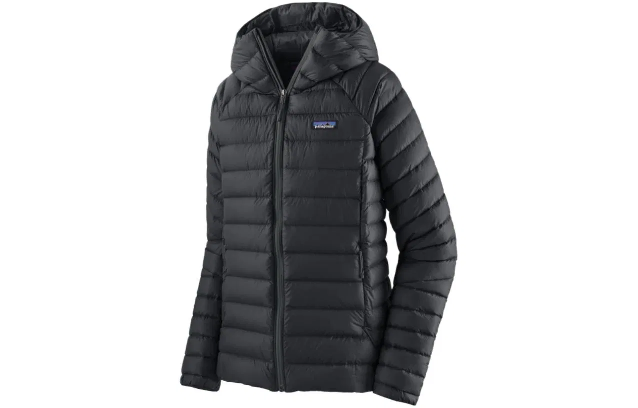Женское пуховое пальто с капюшоном Down Sweater Hoody Patagonia, QVLT — фото 4